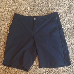Lululemon Athletica Blue Flat Front Shorts